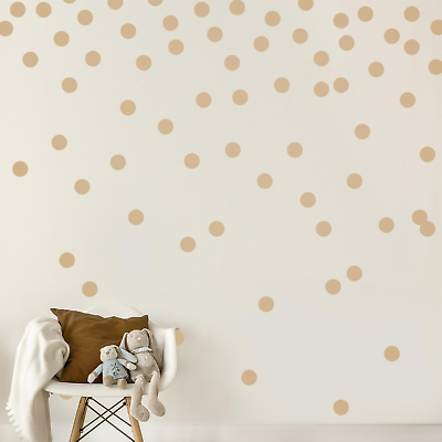 #ad #ad Light Brown Wall Decal Dots 200 Decals Easy Peel amp; Stick Safe on Walls Pai $22.99