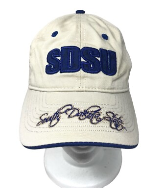 #ad SDSU South Dakota State The Game Hat Cap Strapback Embroidered Bill Blue White $16.99