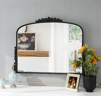 #ad SHYFOY Antique Wall Mirror 23quot;X36quot;Black Gold Mirrors for Living Room Wall Decor $189.99