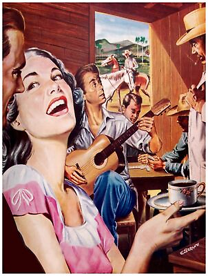 #ad 567.Country Gathering Wall Art Decor POSTER.Graphics to decorate home office. $51.00