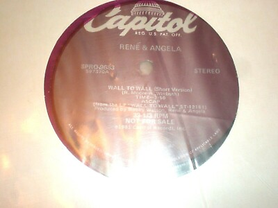 #ad Rene amp; Angela 12quot; Wall To Wall PROMO $50.00