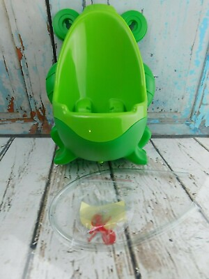 Frog Potty Training Boys Toddler Urinal w Aiming Target Wall Mount $13.99