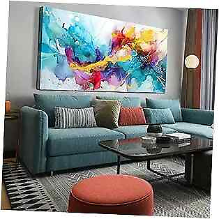 #ad #ad Modern Art Wall Decor for Office Women Abstract Wall 30.00quot; x 60.00quot; Blue 1 $225.85
