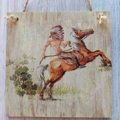 #ad Western Room decor Ornament Cowboy horse home Wall art Rustic Small gifts Rodeo $12.00