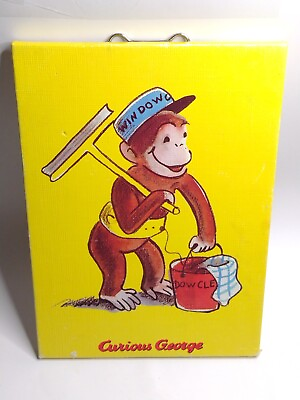 #ad 2004 Curious George Takes A Job 10x14 Wall Canvas Picture $9.99
