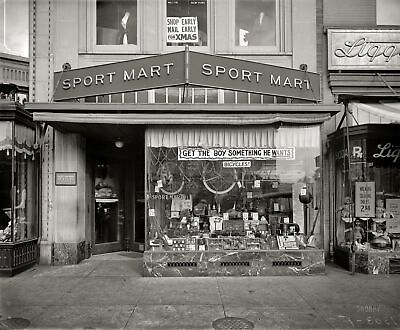 #ad 3564.Bicycle Shop Sports Mart early 20th Century Bamp;W POSTER.Home Art decoration $35.00