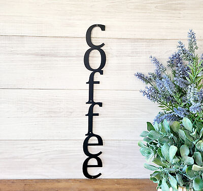 #ad #ad Vertical Coffee Bar Sign Kitchen Decor Coffee Metal Art Metal Coffee Bar $84.75