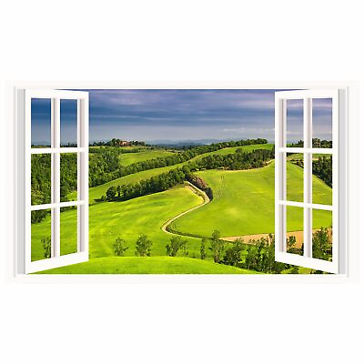 #ad #ad Landscape Wall Stickers 3D Fake Window Wall Decals Peel and Stick Mountain Vi... $20.62