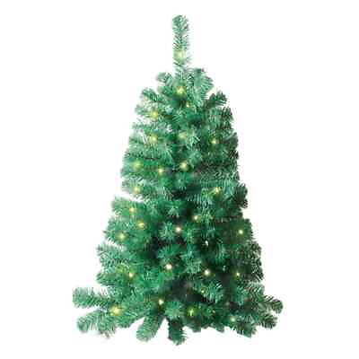 3 Foot Tall Pre Lighted Space Saving Evergreen Christmas Wall Tree $39.99
