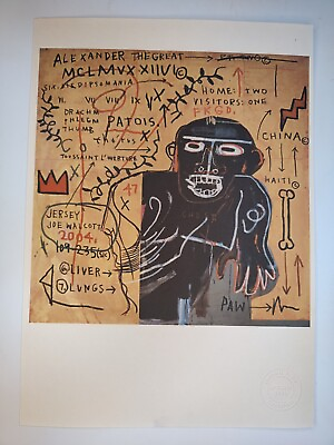 #ad Jean Michel Basquiat Print Poster Wall Art Signed Pop Art Unframed $74.95