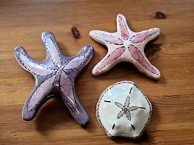 #ad #ad Blue Sky Corp 2000 By Heather Goldmine 2 Starfish amp; Sand Dollar Wall Hangings $48.85