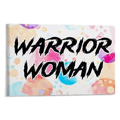 #ad Warrior Woman Feminism Canvas Poster Landscaping Office Decor Gift Wall Art $25.00