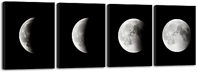#ad Eclipse of the Moon Modern Canvas Prints Wall Decorations for Living Room Abstra $116.26