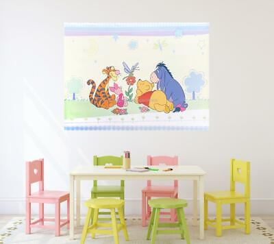 #ad Jumbo Winnie The Pooh amp; Friends Wall Mural Piglet Tigger Eeyore Room Decor Decal $19.99