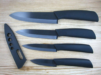 #ad #ad Ultra Sharp Ceramics Kitchen fruit Set Knife Set 3quot;4#x27;#x27;5quot;6quot; Covers Black US $15.28