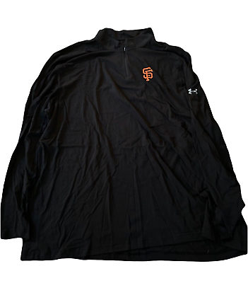 #ad NWT New San Francisco Giants Under Armour TriBlend Logo Pullover Size 5XL Jacket $49.95