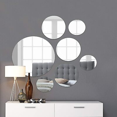 #ad Medium Round Mirror Wall Mounted Assorted Sizes 1X10” 3X7” $15.39