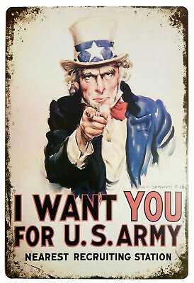 #ad I Want You for U.S. Retro Vintage Decor Metal Tin Sign 12 X8 Inches $18.64