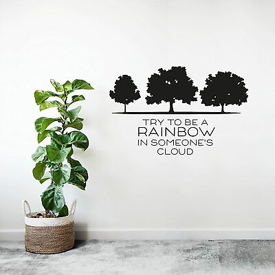 #ad Rainbow Tree Trees Plants Nature Wall Art Stickers for Kids Home Room Decals $12.50