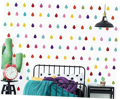 #ad 224pcs pack Raindrops Wall Stickers Home Decor for Kids Room Baby Girl Color 1 $24.73