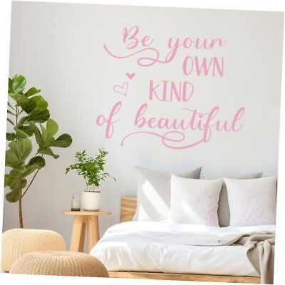 #ad Wall Art Stickers Inspirational Wall Quotes Decals Motivational Positive Pink $13.54