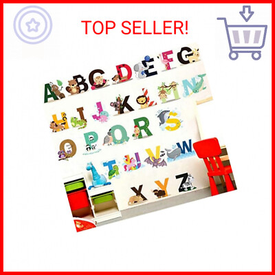 #ad #ad Finduat Alphabet Wall Stickers Decals Removable Animal ABC Vinyl Wall Stickers $13.95