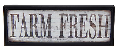 #ad #ad Farm Fresh Farmhouse Sign for Family Kitchen Dining Room Rustic Wall Art Decor $15.99