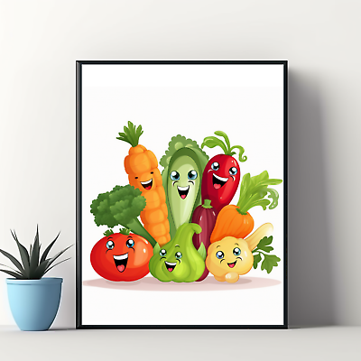 #ad Fruit Wall Art Kitchen Wall Art Housewarming Gift Cute Fruits Nature Art $11.00