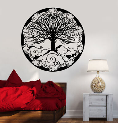 #ad Vinyl Wall Decal Tree Of Life Family Symbol Ornament Fantasy Stickers 1481ig $69.99
