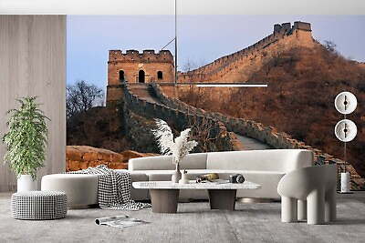 #ad 3D The Great Wall Tree Apricot Self adhesive Removeable Wallpaper Wall Mural1 $224.99