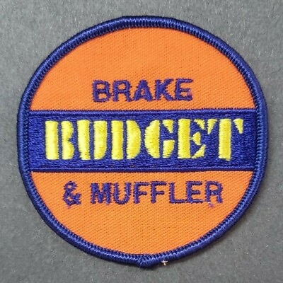 #ad #ad Vintage Budget Brake amp; Muffler Patch Hat Uniform Shirt BC Canada $4.00