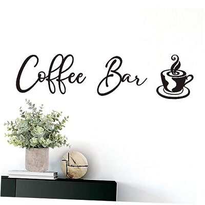 #ad Coffee Bar Sign Coffee Signs Accessories Metal Rustic Hanging Wall Decor $21.31