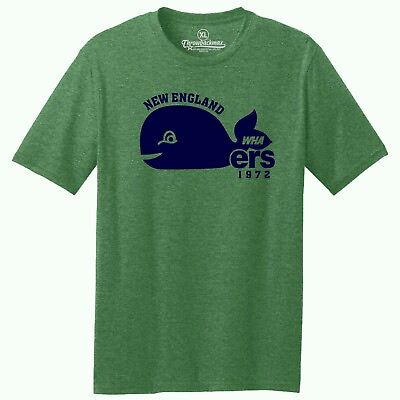 #ad #ad New England Whalers 1972 quot;Big Whalequot; Hockey TRI BLEND Tee Shirt $22.00