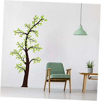 #ad #ad Green Tree Wall Stickers Living Room Bedroom Sofa Backdrop TV Leaves Wall $22.56