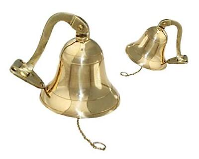 #ad Brass Ship Nautical Wall Decor Bell 4 inches Rustic Vintage Home Decor Gifts $45.69