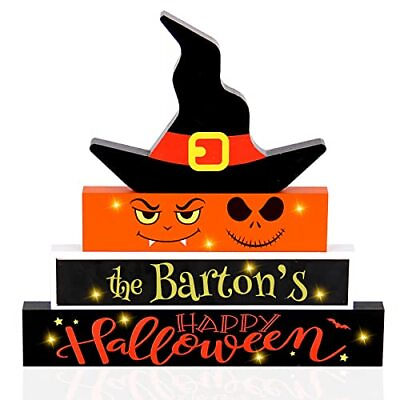 #ad Halloween Table Decor For Halloween Decorations Indoor Home Trick Or Treat Signs $12.17