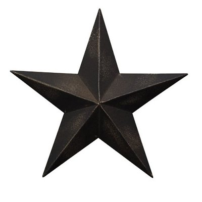 #ad #ad Country Dimensional Steel Metal Barn Star Wall Decor Antique Black Matte Finish $26.95