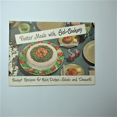 #ad BETTER MEALS with GEL COOKERY Vintage Budget Recipe Cookbook Pamphlet. U.S.A. $7.19