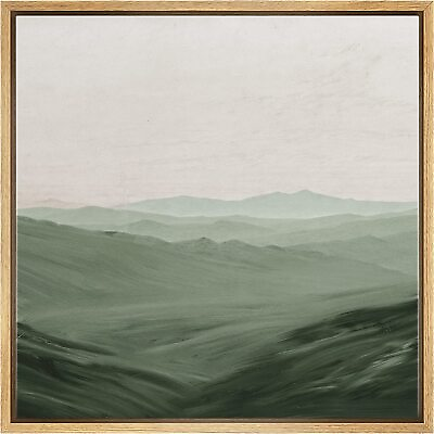 #ad Mountain Valley Landscape Wall Art Framed Canvas Print Vintage Decor $60.49