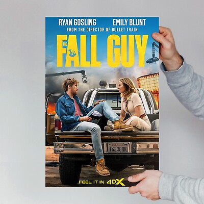 #ad #ad THE FALL GUY movie poster 4DX Version Ryan Gosling 2024 Film Poster Wall Art $10.99