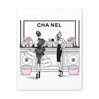 #ad Canvas wall Art Chanel Luxury Canvas Print Chic Home Decor Minimalist Fashion $50.00