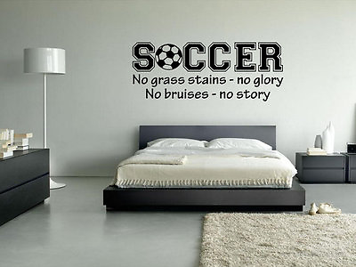#ad ORACAL Soccer Vinyl Wall Decal Stickers Home Decor Bedroom room 22quot;W X 9.5quot;T $10.86
