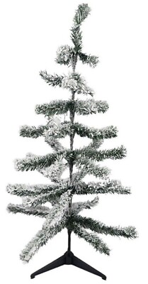 #ad BRAND NEW Target 30quot; Flocked Christmas Tree Tabletop Décor Unlit on PVC Stand $12.99