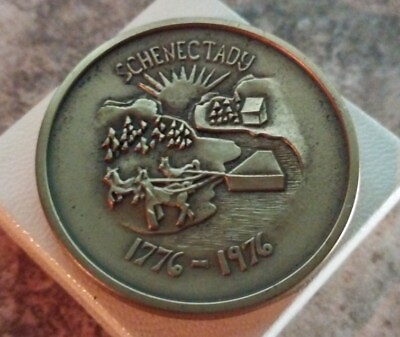 #ad Vintage Medallic Art Co Schenectady Bicentennial City Medal Coin $30.00