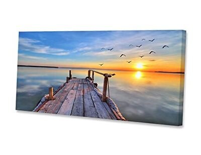 #ad S05950 Wall Art Decor Canvas Print Picture Sunset 20.00quot; x 40.00quot; Sunset Glow $66.24