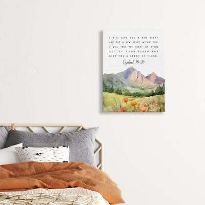 #ad #ad Inspirational Christian Gifts Canvas Wall Art Framed Poster Prayer Room Decor $20.76