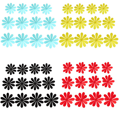 #ad 12Pcs 3D Flowers Art Wall Decals Home Decor Removable Vinyl Flowers Wall Sticker C $2.37
