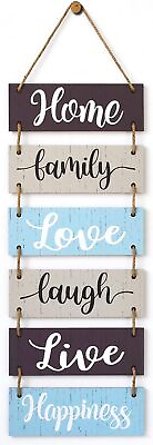 #ad Family Wall Decor Sign Farmhouse Rustic Home Decoration for Living Room Bedroo $38.76