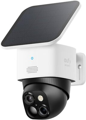 #ad eufy SoloCam S340 Solar Wireless Security Camera 360° PTZ 3K Dual Camera Refurb $164.99
