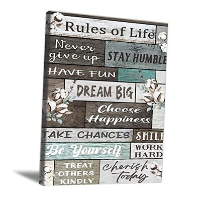 #ad Office Wall Art Inspirational Quotes Wall Art 16.00quot; x 24.00quot; Brown Rules $15.49